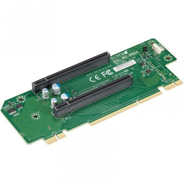 Переходная плата Supermicro RSC-W2-66G4 (2U WIO Left-Side Passive Riser, 2x PCI-E x16)