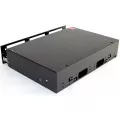 Оптический бокс Hyperline FO-19V-2U-6xSLT-W130H30-48UN-BK