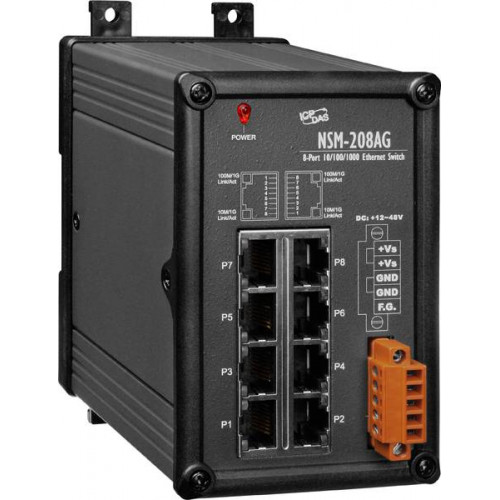 Промышленный коммутатор ICP DAS NSM-208AG CR