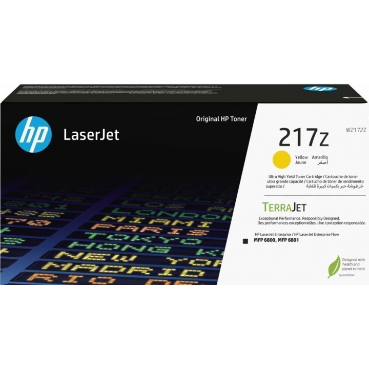 Картридж HP желтый W2172Z (Ultra High Yield Yellow 217Z)