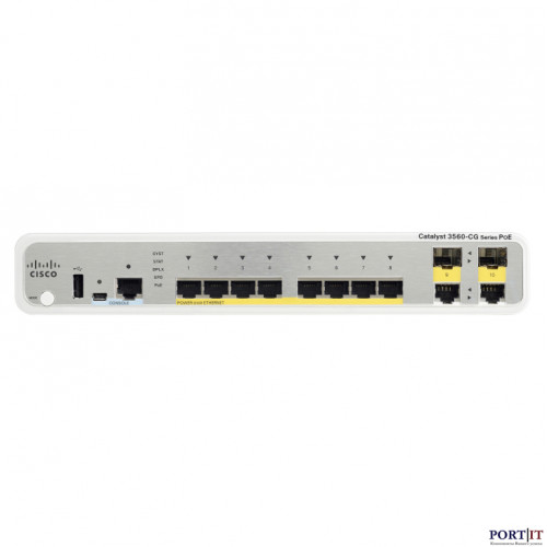 Коммутатор Cisco WS-C3560CG-8TC-S (8 GE, 2xDual Uplink, IP Base)