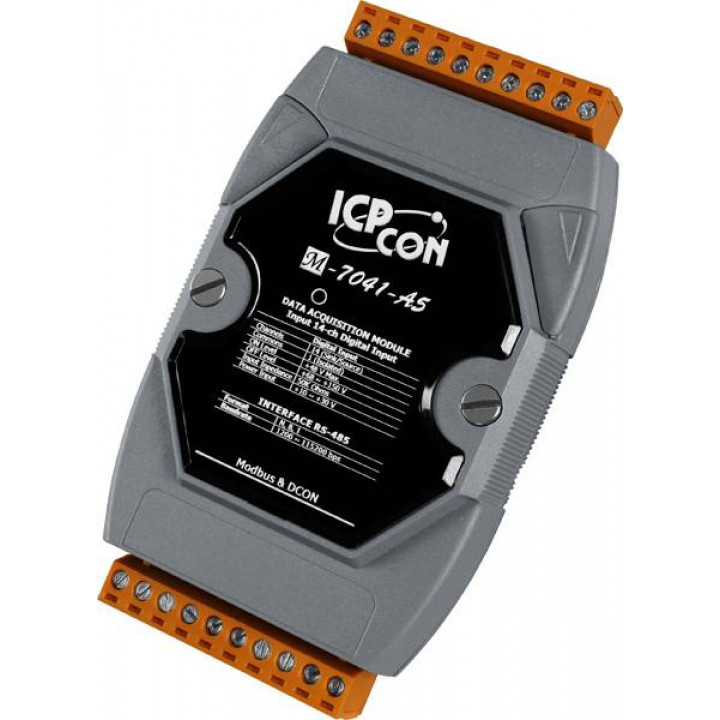 Модуль ICP DAS M-7041-A5-G CR (14 каналов изолированного дискретного ввода, Modbus RTU, защита от перенапряжения)