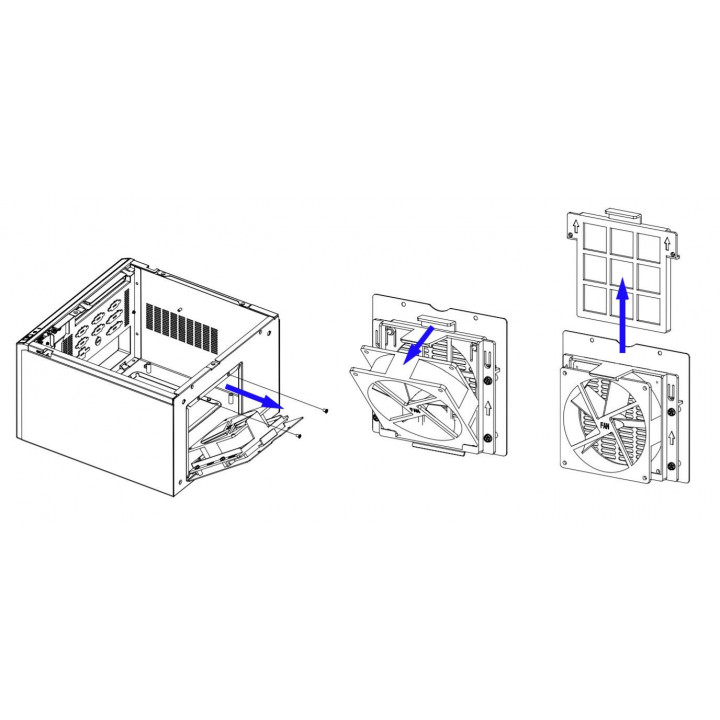 Вентилятор Advantech 1750002561 (52.5 CFM, 92x92x25.4 мм)