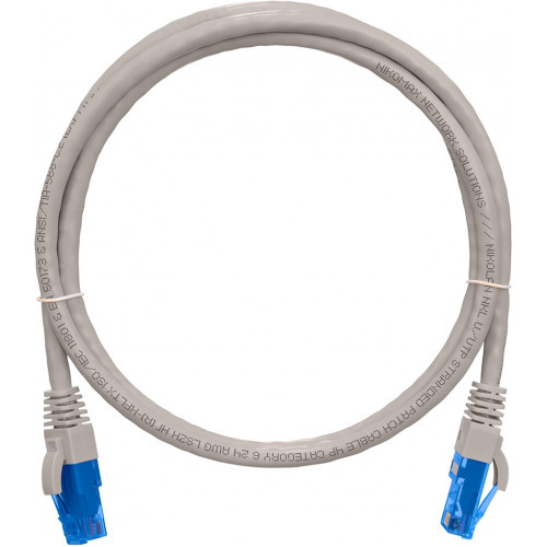 Коммутационный шнур NIKOMAX NMC-PC4UE55B-100-C-GY (U/UTP, кат.6, 10м, серый)