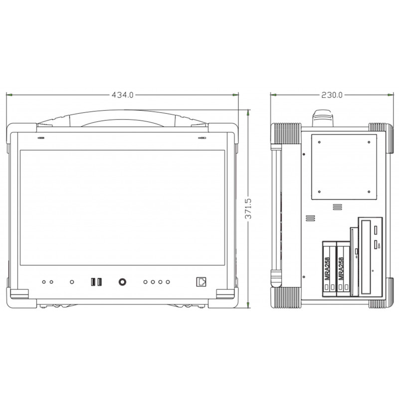 Промышленный переносной компьютер Ниеншанц-Автоматика FRONT Portable 560.501