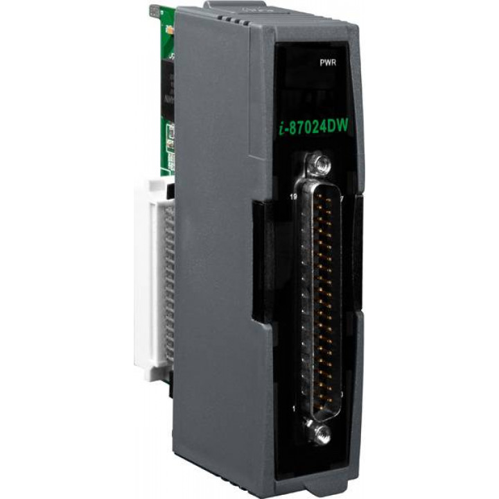 Модуль ICP DAS I-87024DW-G CR (4 канала аналогового вывода, 14 бит, с индикацией) Модуль ICP DAS I-87024DW-G CR (4 канала аналогового вывода, 14 бит, с индикацией)