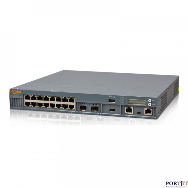 Контроллер беспроводной сети HP JW678A (Aruba 7010, до 32 AP, PoE+, 2x SFP)