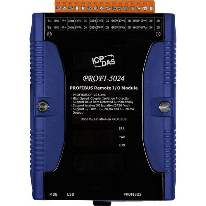 Модуль PROFIBUS ICP DAS PROFI-5024 CR (4 канала изолированного аналогового ввода)