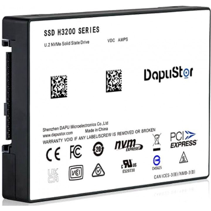 SSD накопитель DapuStor H3200 (NVMe Gen3, U.2, 1.92TB)