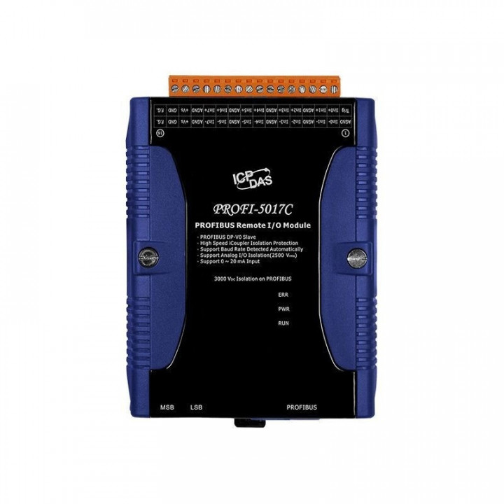 PROFIBUS модуль аналогового ввода ICP DAS PROFI-5017C (8-канальный изолированный ввод по току)