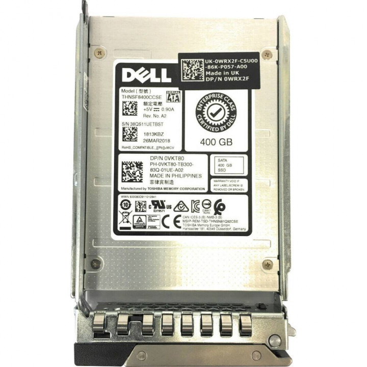 Серверный жесткий диск Dell 400-BELR (6.4TB SSD NVMe U.2 2.5in P4610)