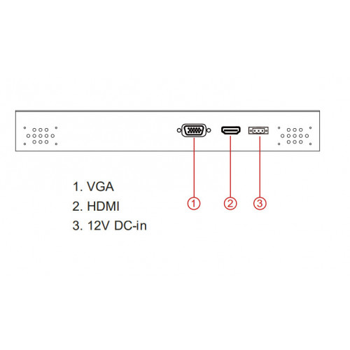 Промышленный бескорпусной монитор Winmate R12L600-OFM2/PAT/R (12.1