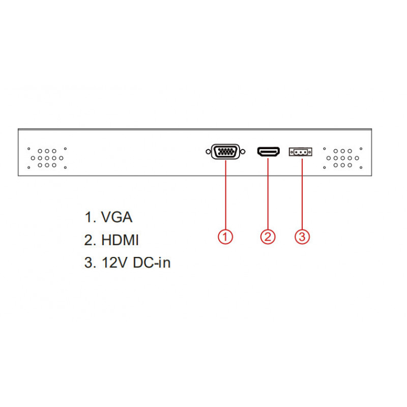 Промышленный бескорпусной монитор Winmate R12L600-OFM2/PAT/R (12.1
