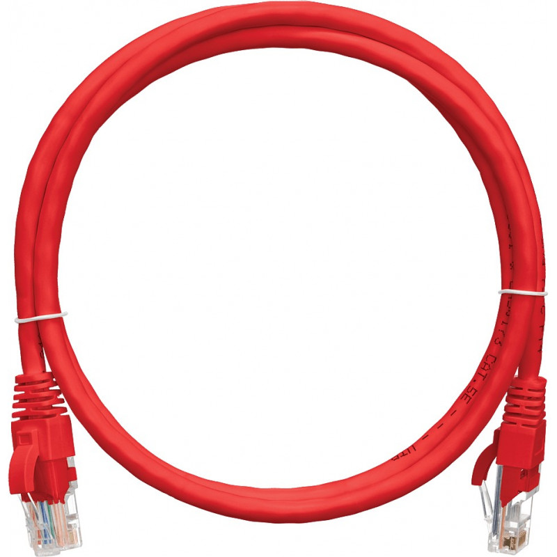 Коммутационный шнур NIKOMAX NMC-PC4UD55B-015-C-RD (U/UTP 4 пары, Cat.5e, 1.5м, красный)