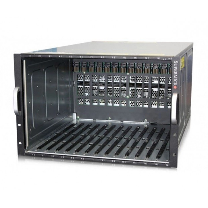 Серверная платформа Supermicro SBE-714E-R42 (Blade Chassis 7U, 14u, 4x1400W)