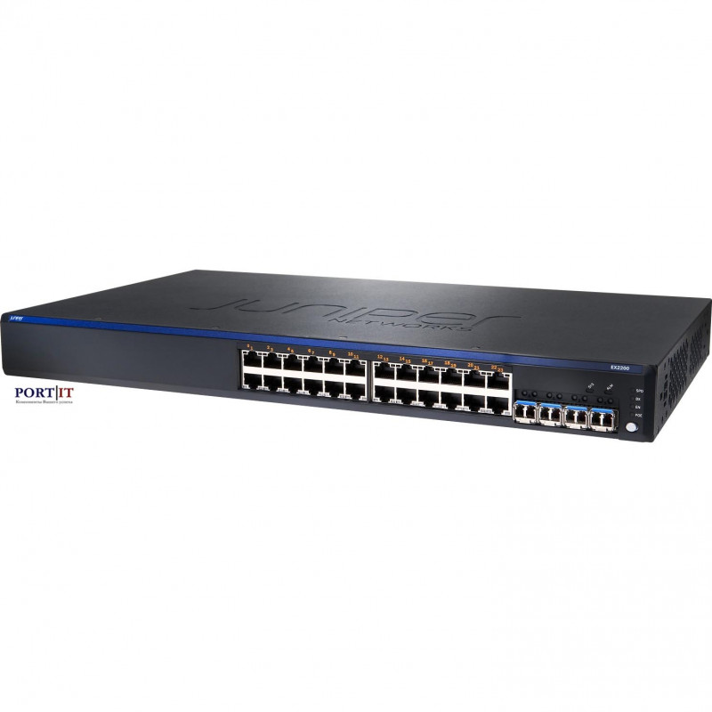 Коммутатор Juniper EX2200-24T-4G (24x1GbE, 4xSFP)