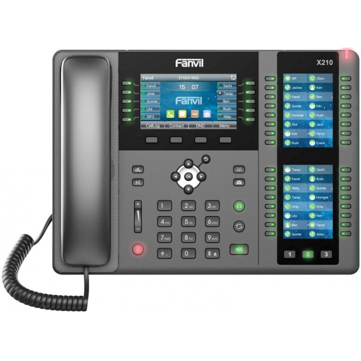 VoIP-телефон Fanvil (Linkvil) X210 (20 линий, 4.3" экран, PoE)
