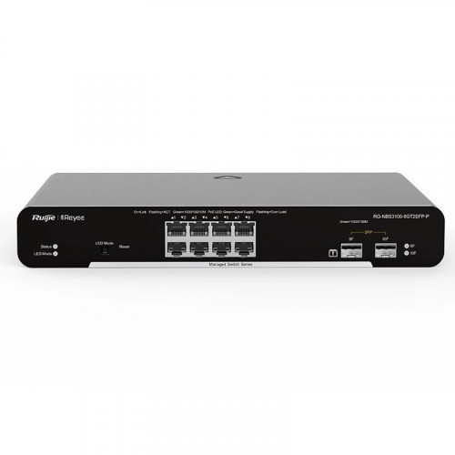 Коммутатор Ruijie RG-NBS3100-8GT2SFP-P (8 портов Gigabit PoE, 2 слота SFP, управляемый)