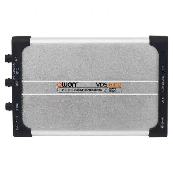 USB-осциллограф OWON VDS6102A (100 МГц, 2 канала, 8-14 бит) USB-осциллограф OWON VDS6102A (100 МГц, 2 канала, 8-14 бит)