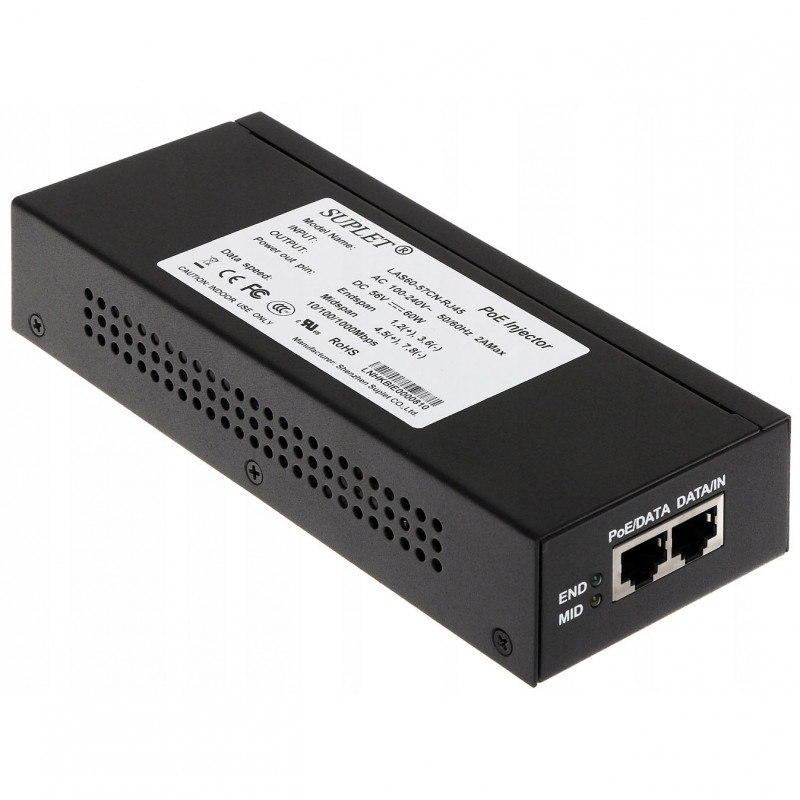 РоЕ инжектор Hikvision LAS60-57CN-RJ45