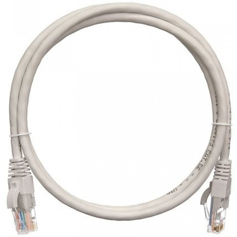 Коммутационный шнур NIKOMAX NMC-PC4UD55B-001-C-GY (U/UTP, кат.5е, 100МГц, 2xRJ45, 0.15м, серый)