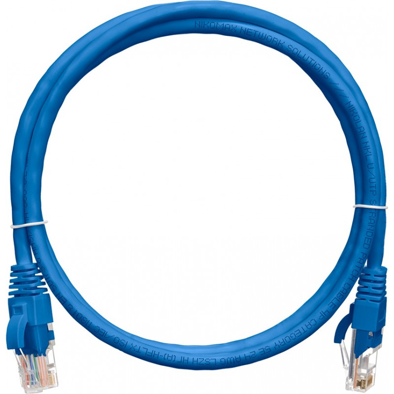 Коммутационный шнур NIKOMAX NMC-PC4UD55B-020-C-BL (U/UTP, Cat.5e, 2м, синий)