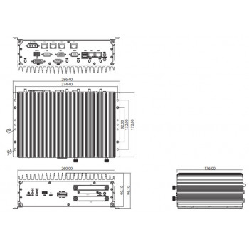 Компактный встраиваемый компьютер NEXCOM VTC 7110-C4SK+WLAN Kit