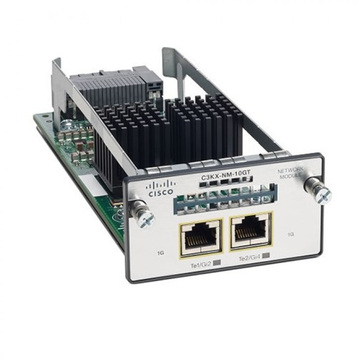 Модуль Cisco C3KX-NM-10GT (2 порта 10GE, поддержка SFP+ и X2)