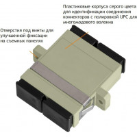 Адаптер волоконно-оптический, соединительный, многомодовый NIKOMAX NMF-OA2MM-SCU-SCU-2