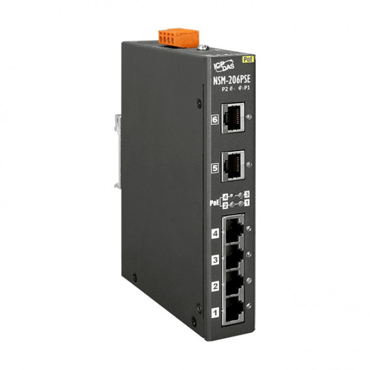 Промышленный коммутатор ICP DAS NSM-206PSE CR Промышленный коммутатор ICP DAS NSM-206PSE CR