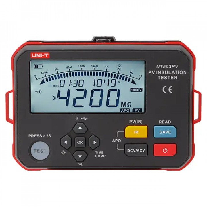 Мегаомметр UNI-T UT503PV (125…1000 В, для фотогальванических систем)