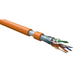 Кабель витая пара Hyperline FUTP4-C5E-S24-IN-LSLTX-OR-305, 305 м