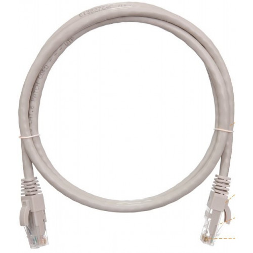 Коммутационный шнур NIKOMAX NMC-PC4UE55B-003-GY (Cat.6, 250МГц, 0.3м, серый, PVC)
