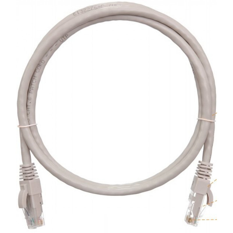Коммутационный шнур NIKOMAX NMC-PC4UE55B-003-GY (Cat.6, 250МГц, 0.3м, серый, PVC)