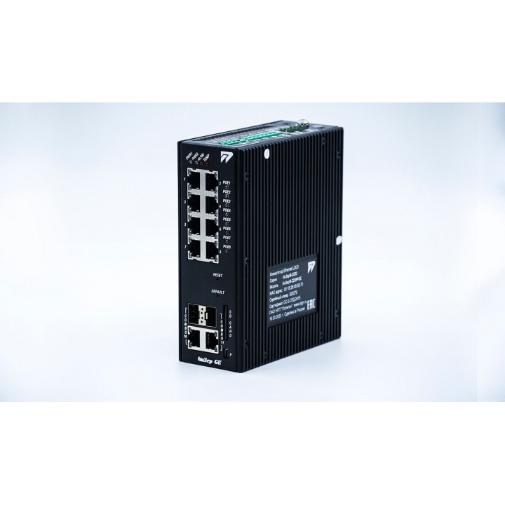 Управляемый PoE коммутатор АО НПП "Полигон" ИнЗер-2308PGE (8x1GbE PoE, 2xCombo, 1xSFP)