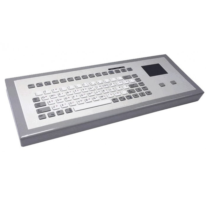 Промышленная клавиатура Ниеншанц-Автоматика TKG-083b-TOUCH-MGEH-PS/2-US/CYR (KG15223-NA) (силиконовая, с тачпадом, металлический корпус)
