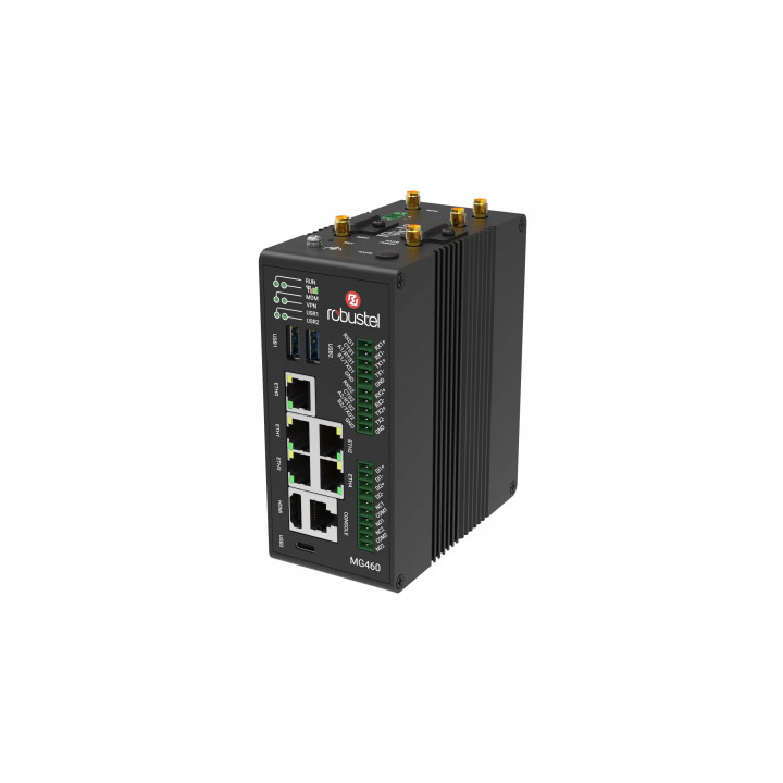 Шлюз сети Robustel MG460 Gateway (Wi-Fi, LTE) (I.MX8M Plus, 4 Гб RAM, 64 Гб Flash, 5x Ethernet, 4G LTE, Wi-Fi, GNSS) Шлюз сети Robustel MG460 Gateway (Wi-Fi, LTE) (I.MX8M Plus, 4 Гб RAM, 64 Гб Flash, 5x Ethernet, 4G LTE, Wi-Fi, GNSS)