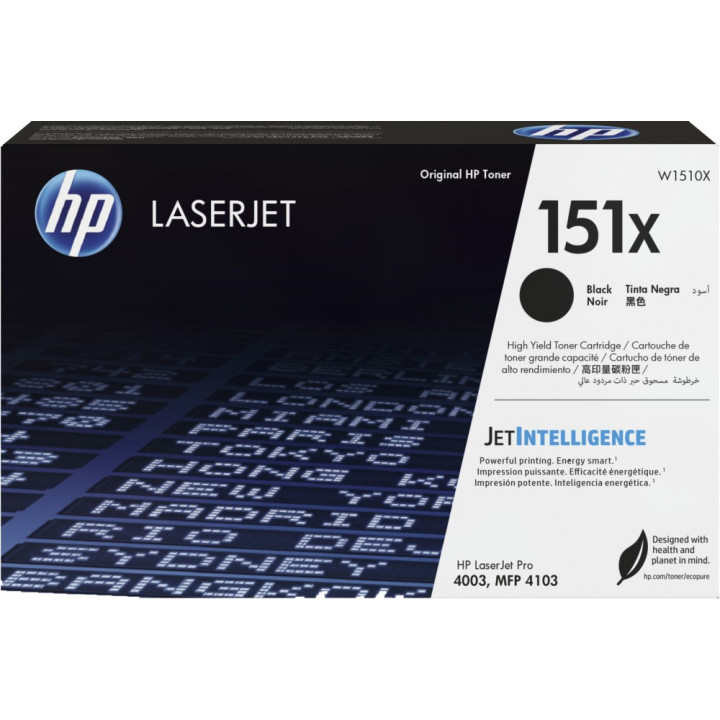 Картридж HP W1510X (черный, 9700 стр., для LaserJet Pro 4003/MFP 4103dn)