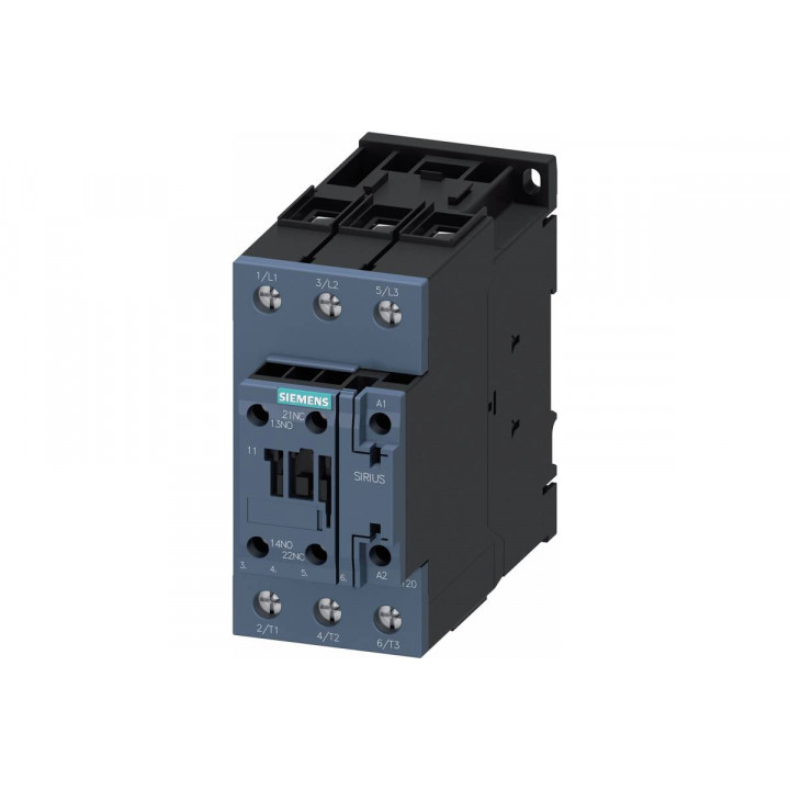 Контактор Siemens 3RT2038-1XF40-0LA2 (3-пол., 37 кВт, AC-3/400В, Us 110В DC)