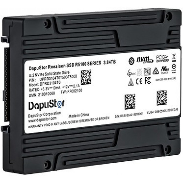 SSD накопитель DapuStor R5101 (NVMe Gen4, U.2, 3.84TB) SSD накопитель DapuStor R5101 (NVMe Gen4, U.2, 3.84TB)