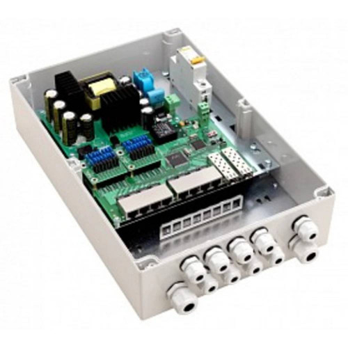 Уличный коммутатор TFortis PSW-2G8F+ (8x PoE, 2x SFP)