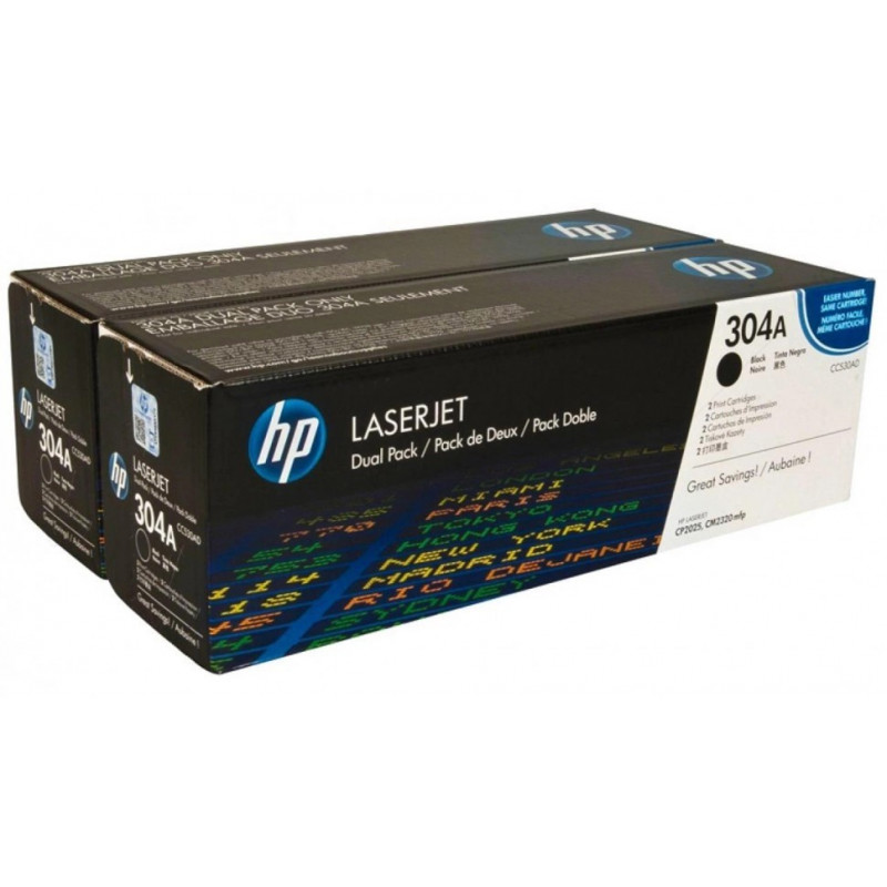Картридж HP CC530AD (Двойная упаковка CC530A)