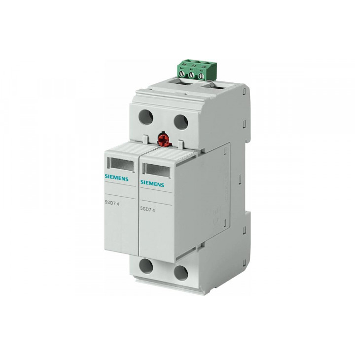Ограничитель перенапряжения Siemens 5SD7481-1 (Тип 2, Uc 800V, 1 полюс) Ограничитель перенапряжения Siemens 5SD7481-1 (Тип 2, Uc 800V, 1 полюс)