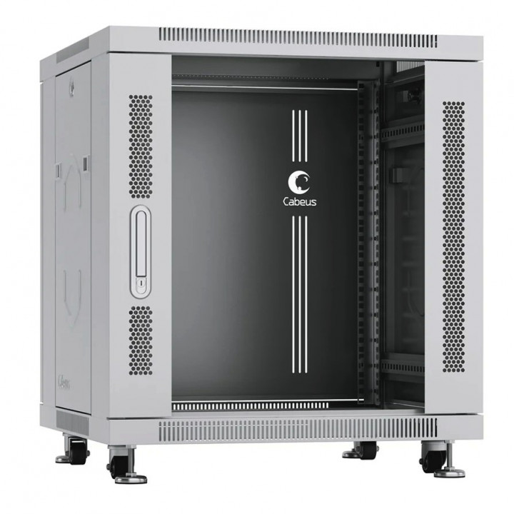 Шкаф телекоммуникационный Cabeus SH-05C-12U60/80 (19" напольный 12U 600x800x730мм, стекл. дверь) Шкаф телекоммуникационный Cabeus SH-05C-12U60/80 (19" напольный 12U 600x800x730мм, стекл. дверь)