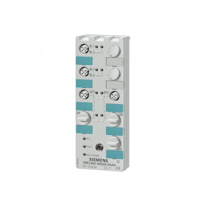 Модуль ввода-вывода Siemens 3RK1400-1MQ01-0AA4 (AS-интерфейс, 24V DC, 4 вх/2 вых, пускатель) Модуль ввода-вывода Siemens 3RK1400-1MQ01-0AA4 (AS-интерфейс, 24V DC, 4 вх/2 вых, пускатель)
