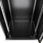 Шкаф Cabeus SH-05F-15U60/60-R-BK (настенный 19", 15U, 600x600x769мм, стекло, черный RAL 9004)