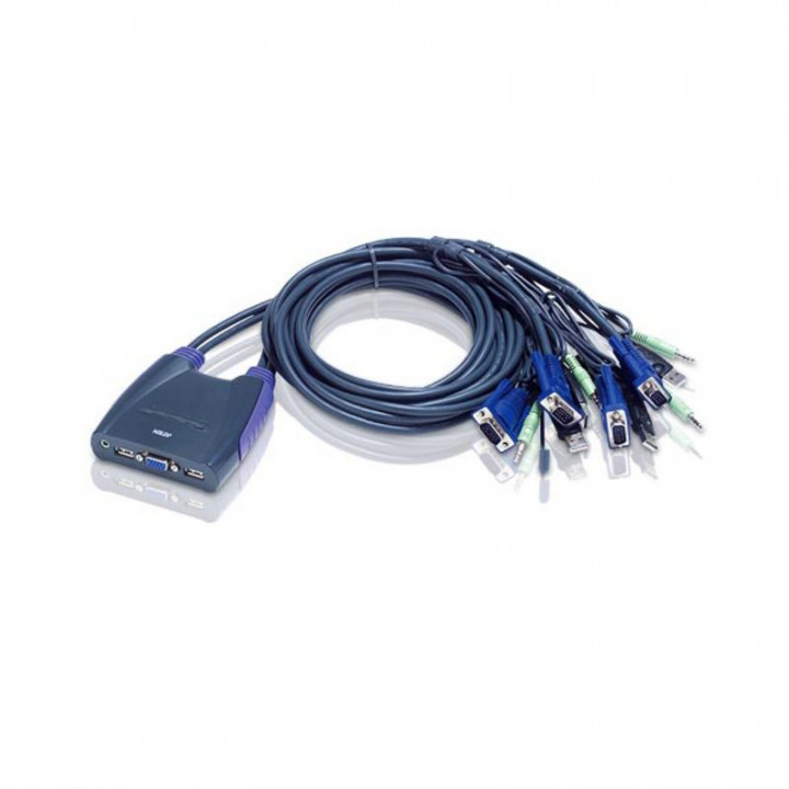 KVM-переключатель ATEN CS64US-AT (USB+VGA+Audio, 4 компьютера, разрешение 2048x1536) KVM-переключатель ATEN CS64US-AT (USB+VGA+Audio, 4 компьютера, разрешение 2048x1536)