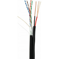 Кабель NETLAN EC-UF004-5E-PC075-PE-BK