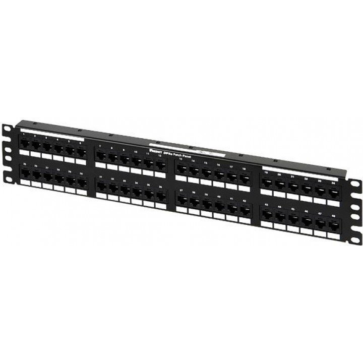 Патч-панель Panduit DP485E88TGY (19", 2U, 48 портов RJ45, Cat.5E, экранированная, желтая)