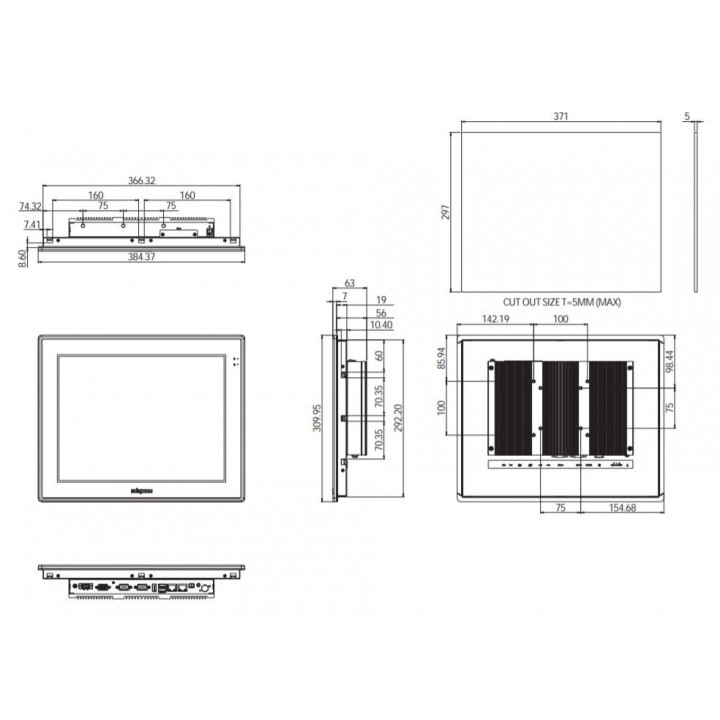 Панельный компьютер NEXCOM APPC1540T-C (15", Intel Celeron J1900, 4Гб DDR3L) Панельный компьютер NEXCOM APPC1540T-C (15", Intel Celeron J1900, 4Гб DDR3L)